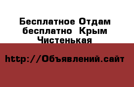 Бесплатное Отдам бесплатно. Крым,Чистенькая